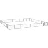 Dog Kennel Black 688.9 ft² Steel