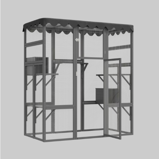 Wooden Wildcat Shelter Enclosure Wooden Wildcat Shelter Enclosure
